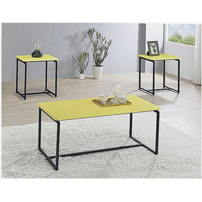 Ensemble de 3 tables basses et tables de bout Gaetano