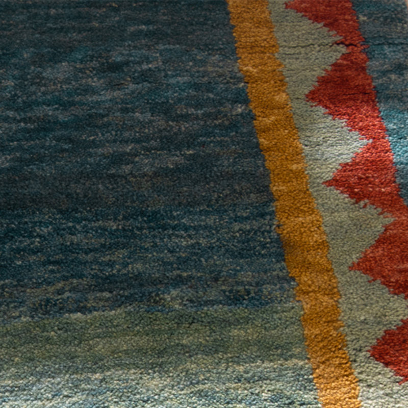 Caden Hand-knotted Wool Rug, Rectangle 9' x 12'