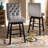 Swivel Upholstered Counter Stool with Solid Wood Frame-1685470221-1685470220