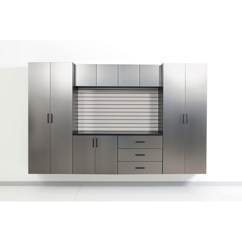Astro Series 32 In. W X 79 In. H X 20 In. D Metal Wall Mounted Storage Cabinet