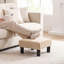 Repose-pieds carré rembourré de 15,7 po de largeur-1697730663