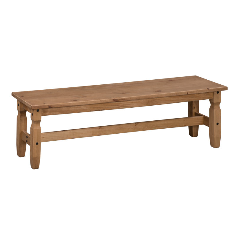 Bridewell Solid Wood Bench, 45 x 153 x 38cm