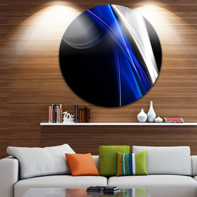 « scintillant blue pattern », impression sur métal
