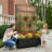 Outdoor Metal Planter Box Raised Garden Beds with Trellis-1962361754-1962361759