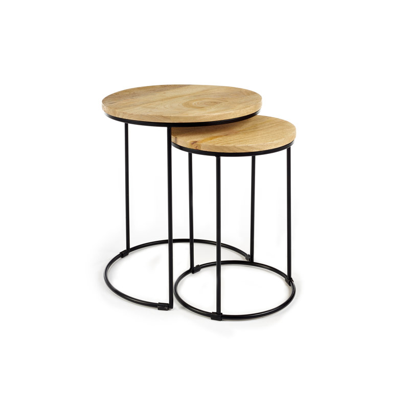 Kampsville Pedestal Nesting Tables