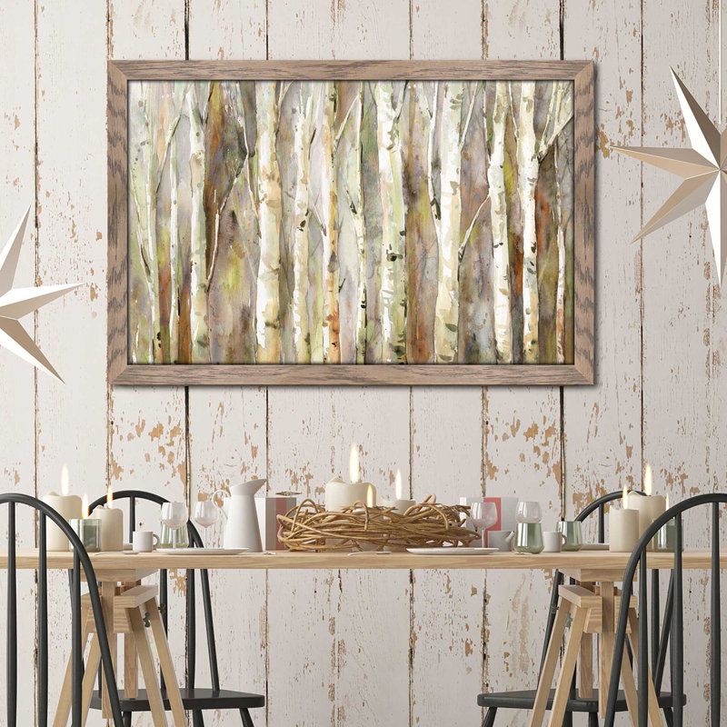 Birch Path by Carol Robinson - Single Picture Frame Print, 21.5" H x 27.5" W x 0.75" D
