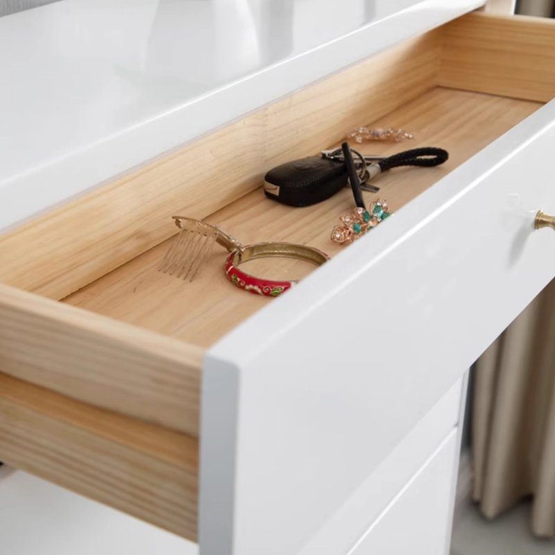 White Solid wood Shoe Storage