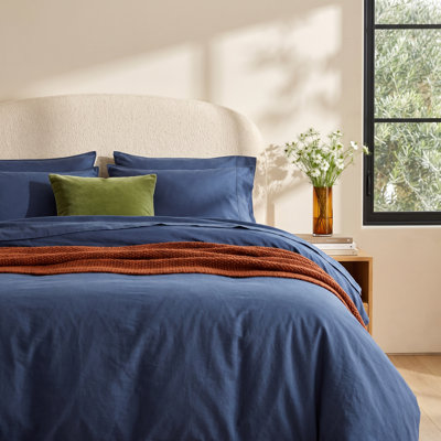 Double Stitch Cotton Duvet Cover Set