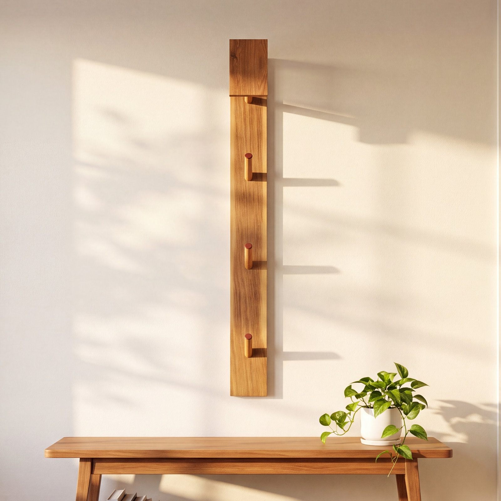 Forney 3-Hook Coat Rack