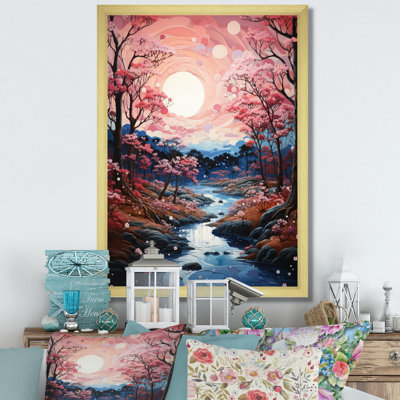 Dryades Japon Art Cherry Blossom River II