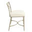 Banc de coiffeuse avec coussin blanc Azalea Park Champagne