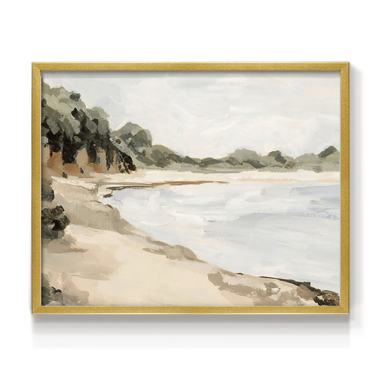 Bluff Bay II -Framed Print - Restickable, 11" H x 14" W