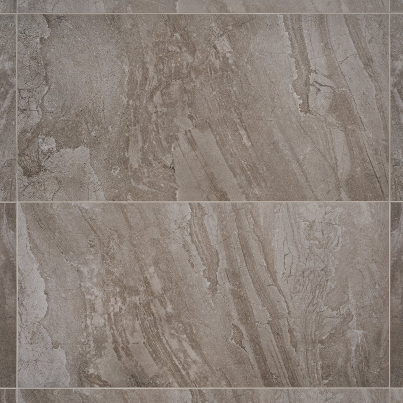 Esperanza 23.62 In. X 47.24 In. Matte Porcelain Floor And Wall Tile (15.49 Sq. Ft. / Case), Pearl Gray