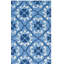 Tapis d'intérieur et d'extérieur crocheté à la main bleu Anacortes-16761948
