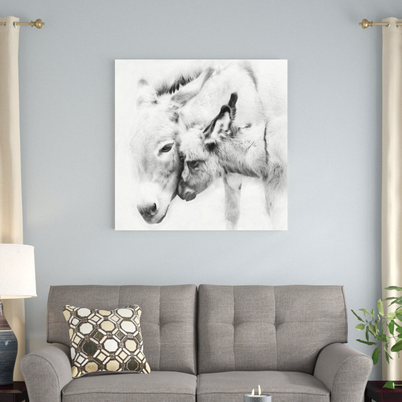 «Donkey Portrait III» par Phburchett - photographie sur toile tendue, H 36 po x l 36 po