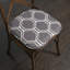 Coussin de coussin de chaise en mousse viscoélastique hexagonale 16 po x 16 po Mirage-2147252944-2147252945