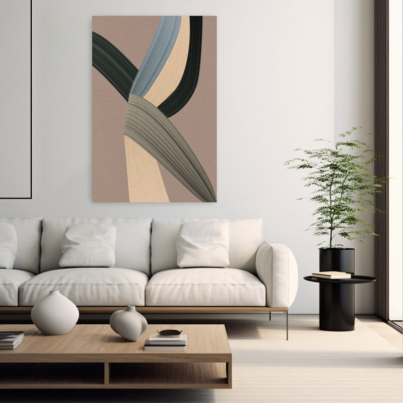 Fibres 5, art abstrait contemporain, H 60 po x l 40 po