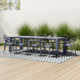 Comet 39.37'' Rectangular 10 - Person Outdoor Dining Set