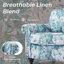Fauteuil rembourré en mélange de coton-329001103