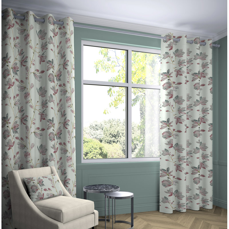 Pretor Cotton Curtain Pair, Width 167 x Drop 137 cm, Blackout