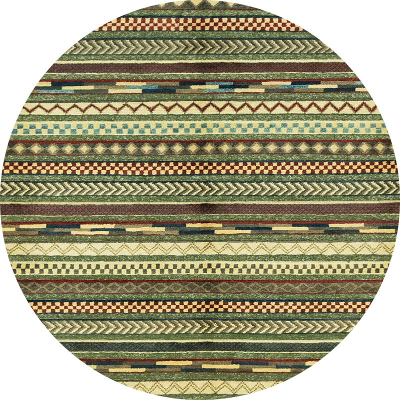 Abstract Indoor Rug, Round 4'