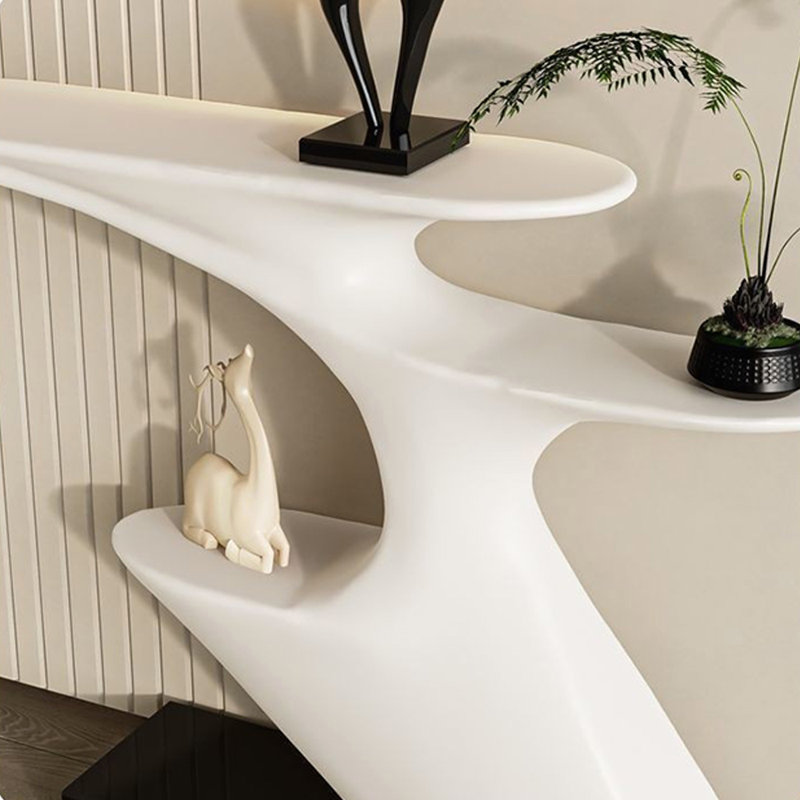 Console d'entrée minimaliste moderne crème