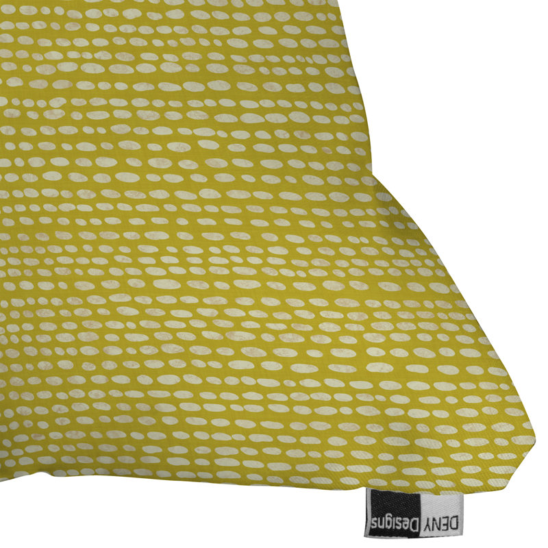 Coussin décoratif Jacqueline Maldonado, Jaune, 18 po x 18 po