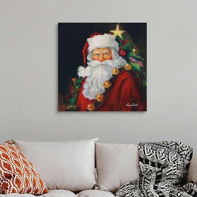 «Santa Portrait Wall Art» par Susan Comish, H 30 po x l 30 po