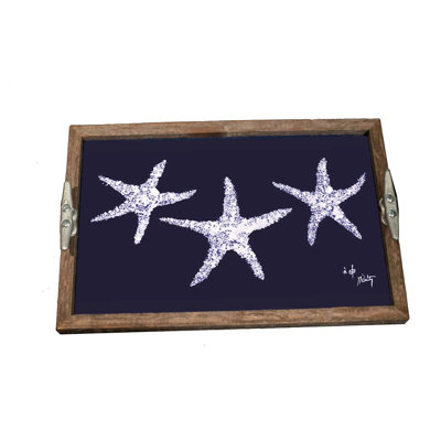 Handmade Starfish Art Food Serving Tray