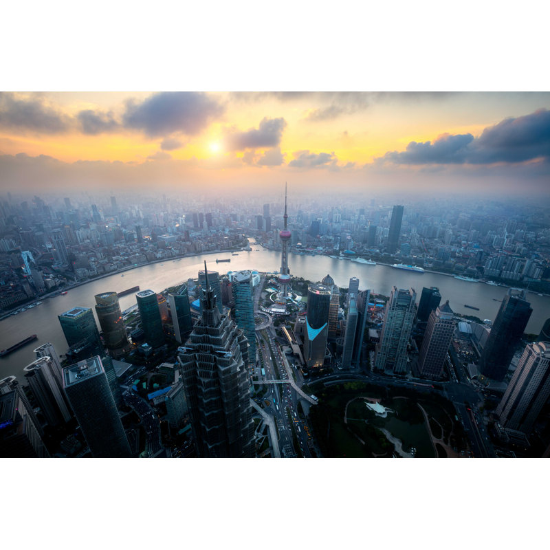 Photographie de toile tendue, "Changhaï", H 8 po x l 12 po