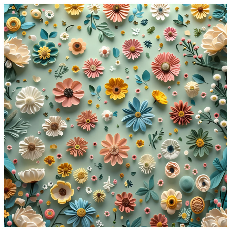 Toile de galerie à motif floral - décoration murale florale en plusieurs tailles, 20 x 24 pouces
