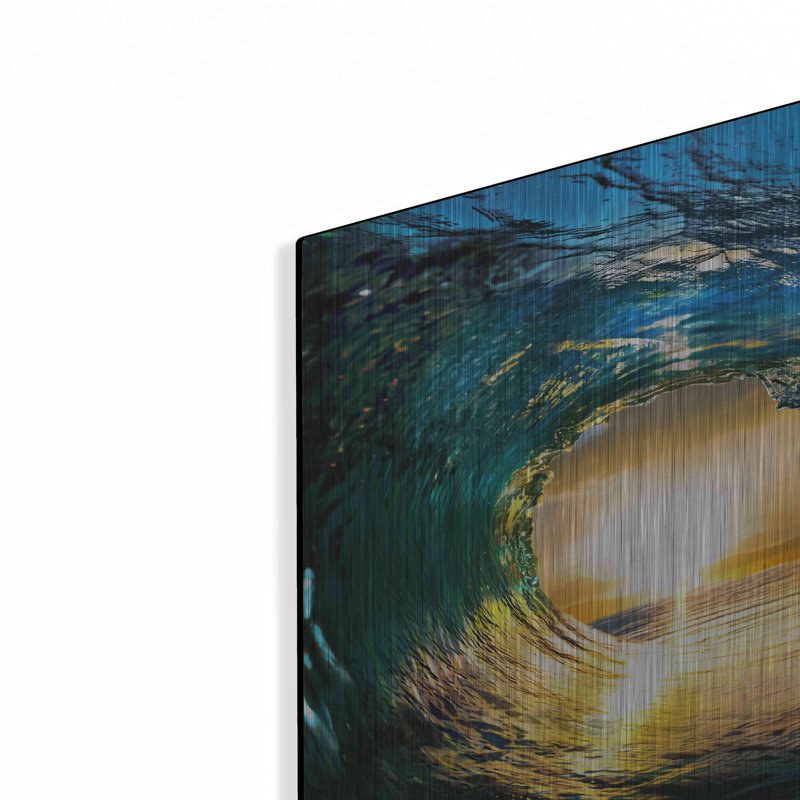 "Le Langage des Vagues" par Luxe, H 12 po x l 12 po
