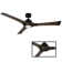 Woody Indoor or Outdoor 60" Smart Ceiling Fan with LED Light Kit and Remote Control Included, Works With Alexa and iOS or Android App