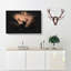 Stag in the Sunset - Wrapped Canvas-56641371