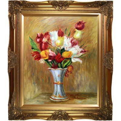 Auguste renoir- "tulipes, 1909" par pierre--peinture sur toile
