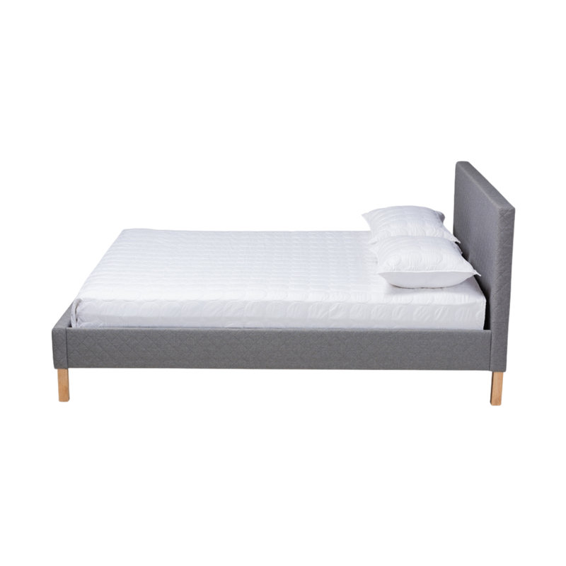 Ciena Upholstered, King Unfinished Platform Bed, Gray 38.65'' H X 78.50'' W X 86.41'' L, King