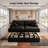 Boneless 70.8"W Oversized Corduroy Sectional Loveseat with Pillow Topped Arms, 4-Piece Modular Sleeper Sofa with 2 Ottomans, Under-Seat Storage & 2 Pillows for Living Room, Easy Assembly-503003084