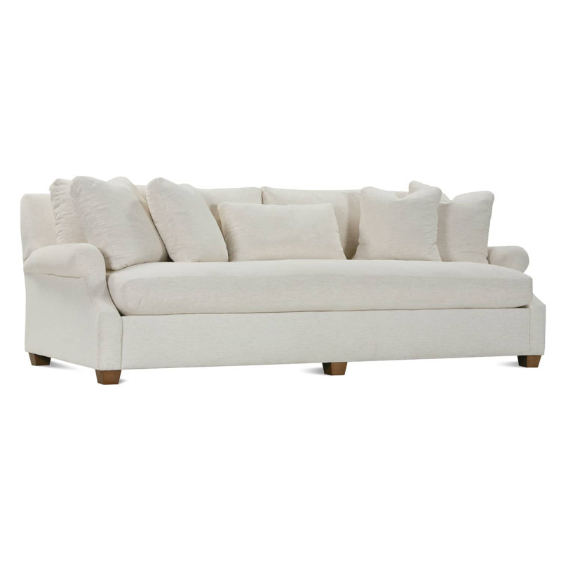 Bristol Sofa, Nomad Eggshell CryptonÂ® Chenille (102CR-79), 35" H x 98" W x 46" D, 3