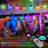 Hanjun 48ft Outdoor String Light with 15 Bulbs Music-Synced Colour Changing and Remote Control