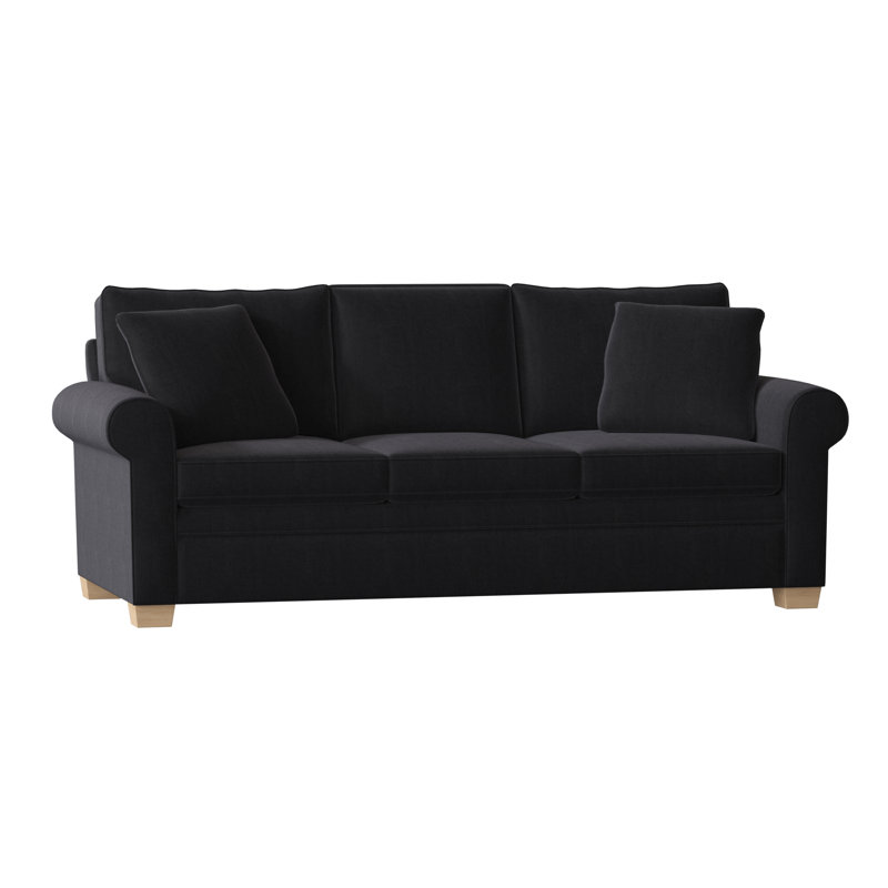 Quaker Upholstered 84'' Sofa, Unfinished, Entice Navy