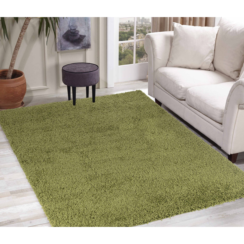 Esterly Solid Colour Shag Area Rug, Rectangle 120 x 170cm