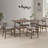 Hudson 5-Piece Modern Dining Room Set With Curved Back Chairs-10777553-4645484