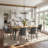 Shivani 7-Piece 63'' Rectangular Dining Set with Upholstered Chairs-105494034-105494033