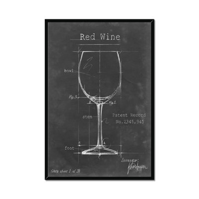 Barware Blueprint III 1 Piece Painting