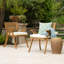 Chaise d'extérieur en bois d'acacia avec coussins-1620857941