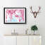Pink Cherry Blossom Tree in Spring in Abstract - Picture Frame Painting Print on MDF-55768669-55768670