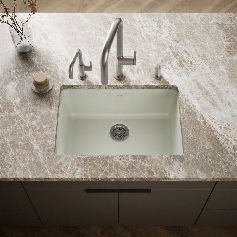 Iron/Tones 27" top-/undermount single-bowl kitchen sink