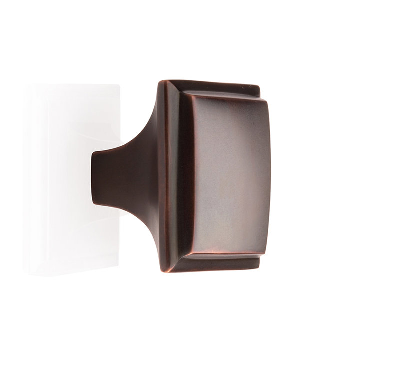 Beaulieu Square Knob, Brushed Brass, 1.18" H x 1.17" W x 1.17" D