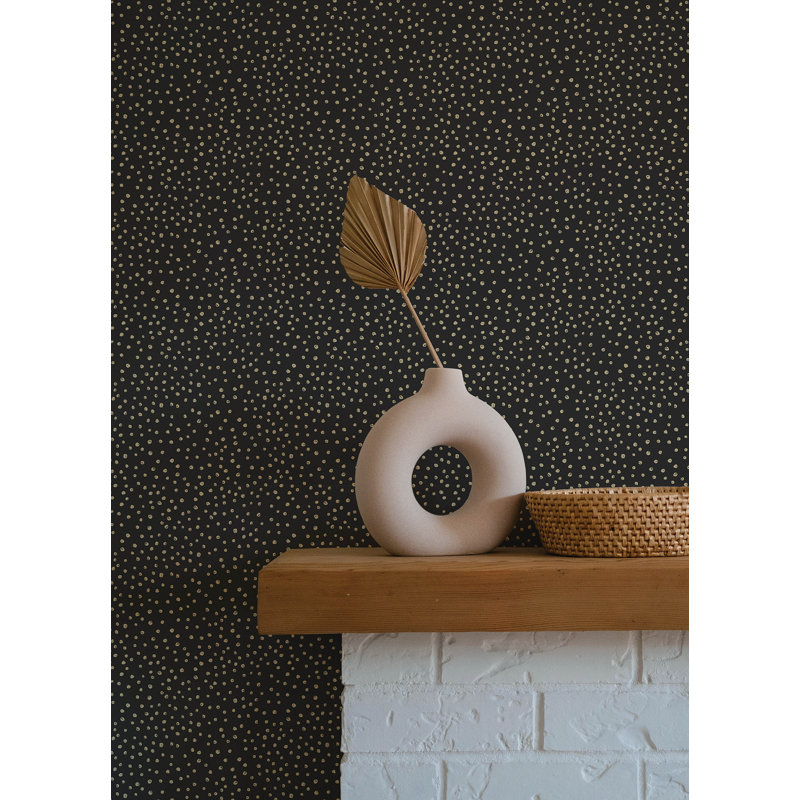 Papier peint Cassie Petite Polka, Or