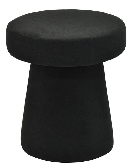 Solid + Manufactured Wood Accent Stool, Black